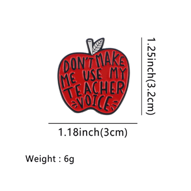 Teacher Voice Enamel Pin - Ziya Blue