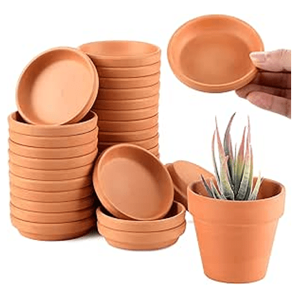 Terracotta Saucer | 2.5" Inner Diameter Drip Tray - Ziya Blue