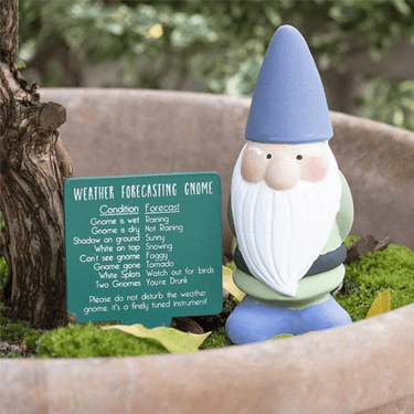 Terracotta Weather Forecasting Gnome - Ziya Blue