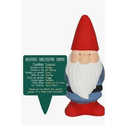 Terracotta Weather Forecasting Gnome - Ziya Blue