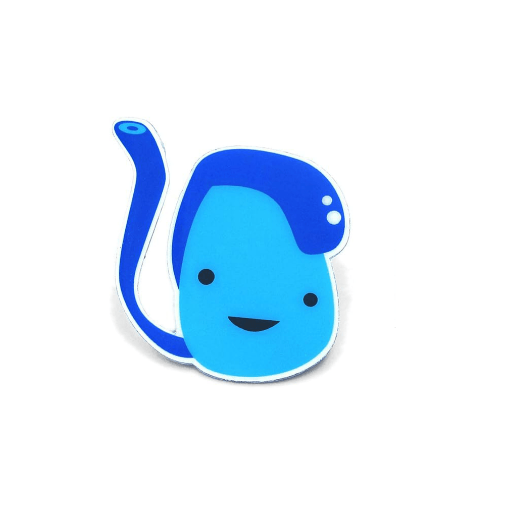 Testicle Lapel Pin - Having A Ball - Ziya Blue