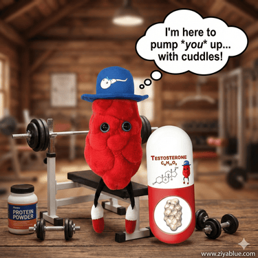 Testosterone Plush - Ziya Blue