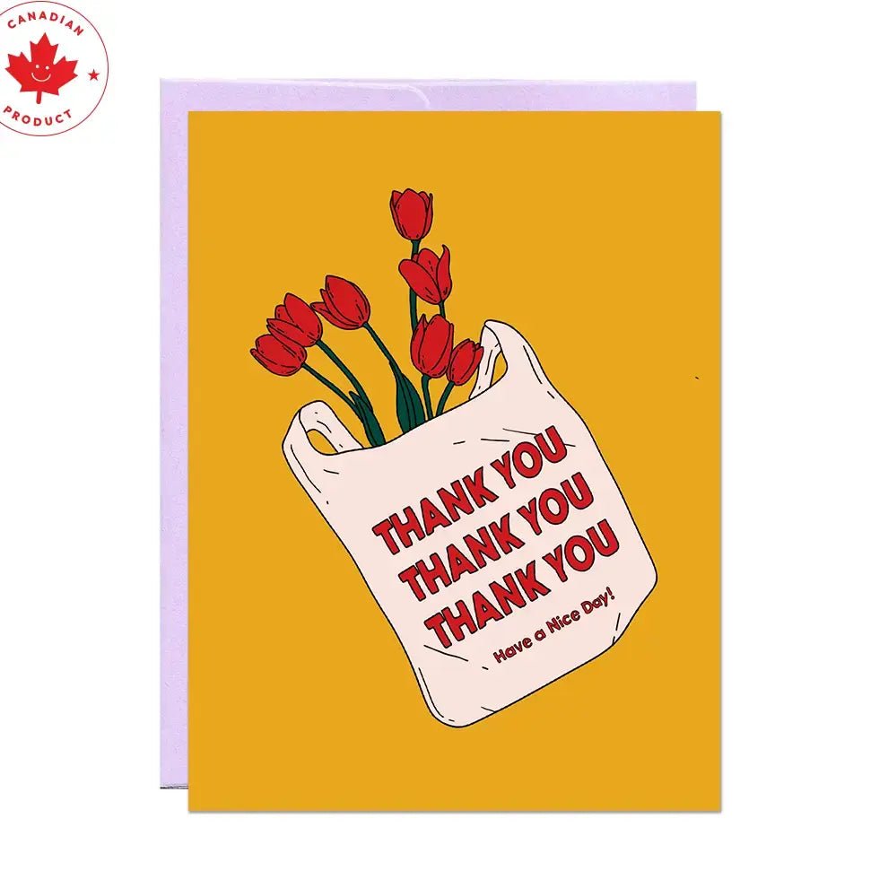Thank You Flowers Thank You Card - Ziya Blue