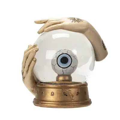 The "All - Seeing" Eye Water Globe – Mystical Zodiac Decor (5") - Ziya Blue