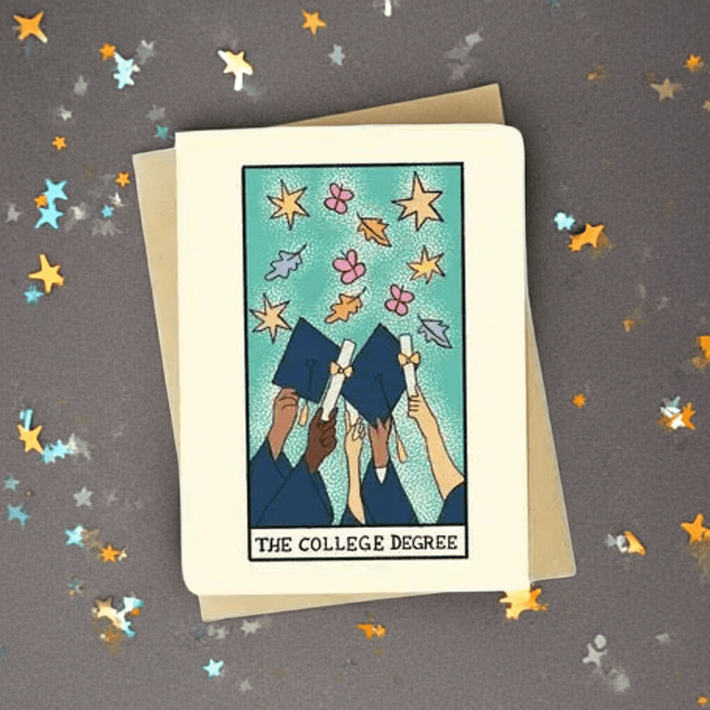 "The College Degree" Graduation Card - Ziya Blue