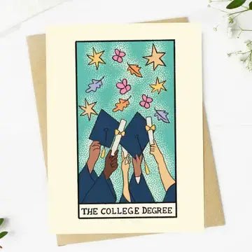 "The College Degree" Graduation Card - Ziya Blue