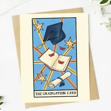 "The Graduation Card" Tarot Themed Greeting Card - Ziya Blue