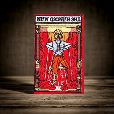 The Hanged Man Tarot Iron On Patch - Ziya Blue