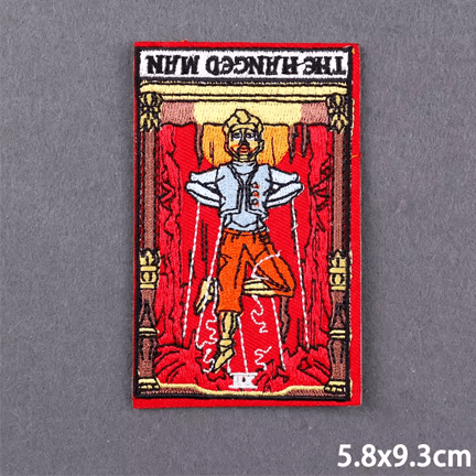 The Hanged Man Tarot Iron On Patch - Ziya Blue