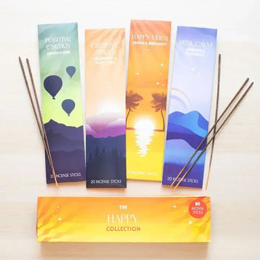 The Happy Collection Incense Stick Set - Ziya Blue
