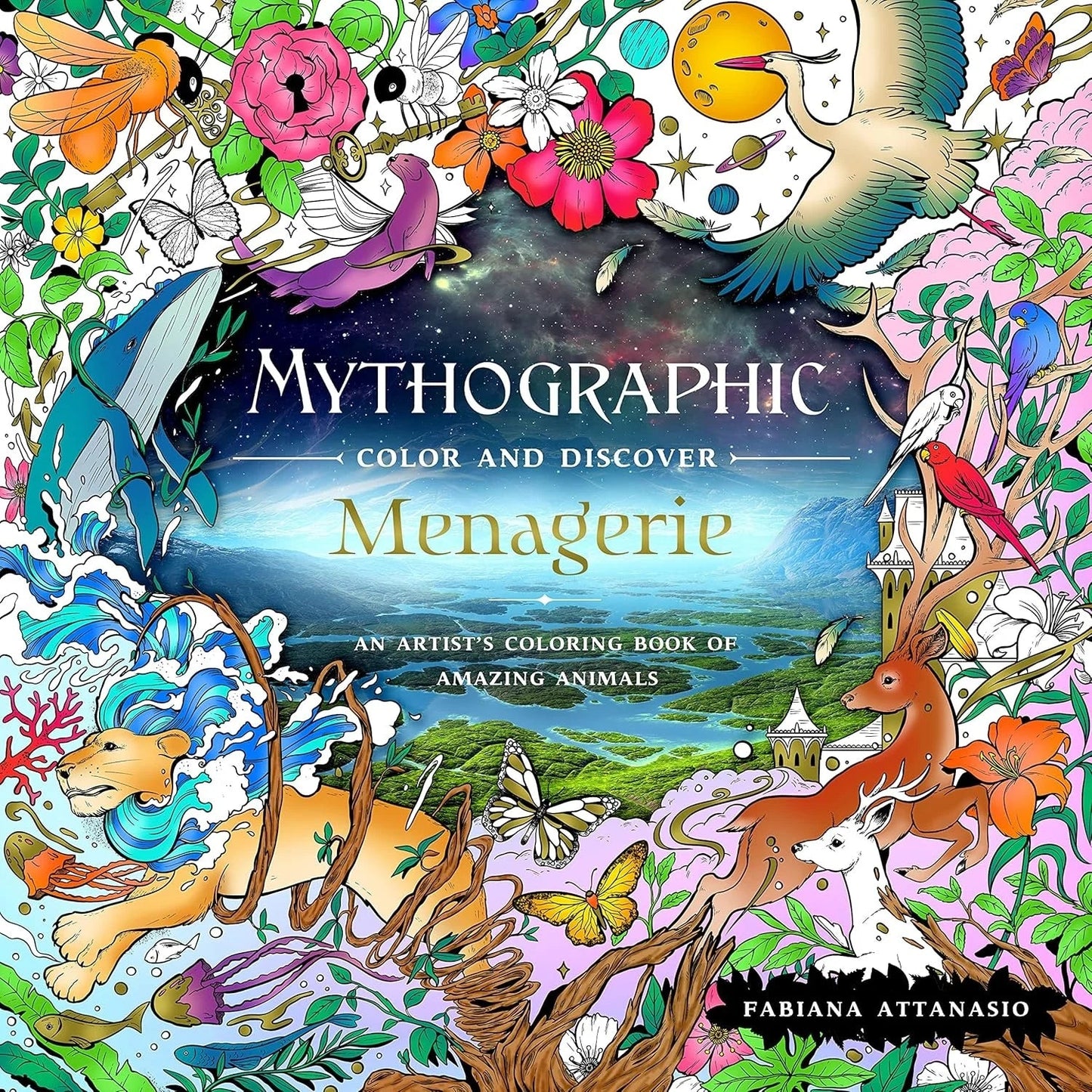 The Menagerie: An Artist's Coloring - Ziya Blue