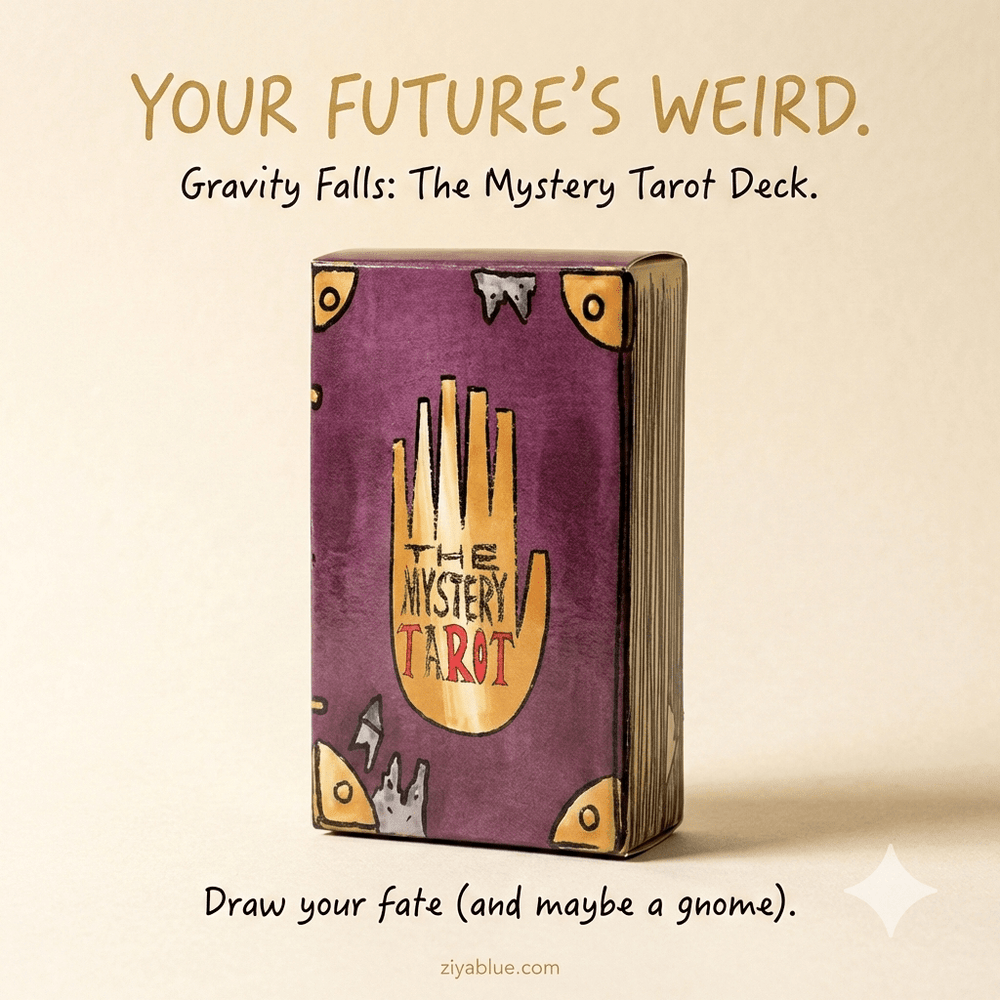 The Mystery Tarot: Supernatural Mystery Journal - Inspired 78 - Card Tarot Deck - Ziya Blue