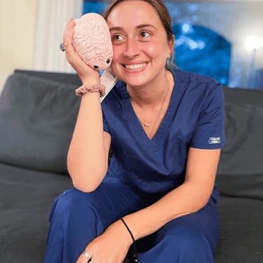 The Plush Brainiac Buddy - Ziya Blue