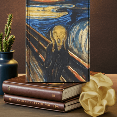 The Scream Foiled Journal by Edvard Munch 🎨😱 - Ziya Blue