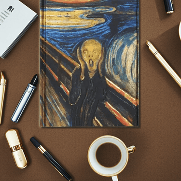 The Scream Foiled Journal by Edvard Munch 🎨😱 - Ziya Blue