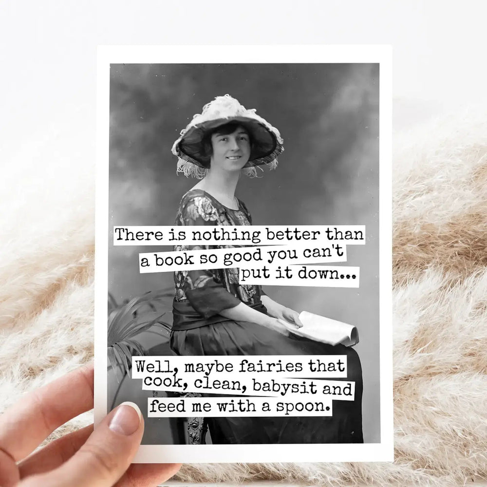 There Is Nothing Better Than A Book Card - Ziya Blue