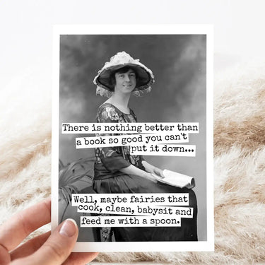 There Is Nothing Better Than A Book Card - Ziya Blue