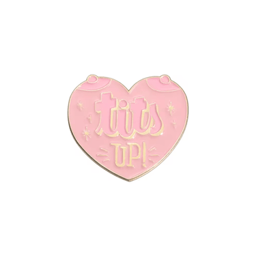 Tits Up Enamel Pin - Ziya Blue