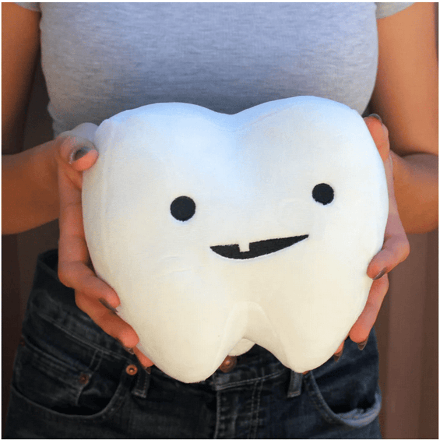 Tooth Plush - You Can't Hande the Tooth - Ziya Blue