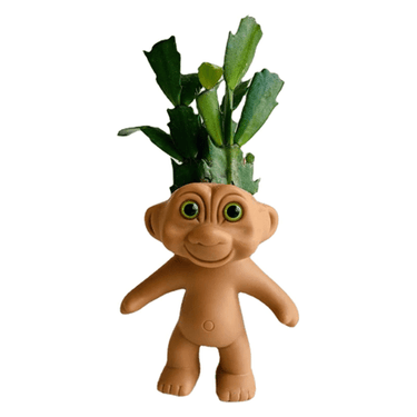 Troll Doll Planter - Ziya Blue