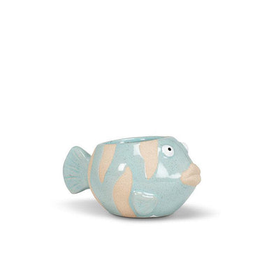Turquoise Fish Planter - Ziya Blue