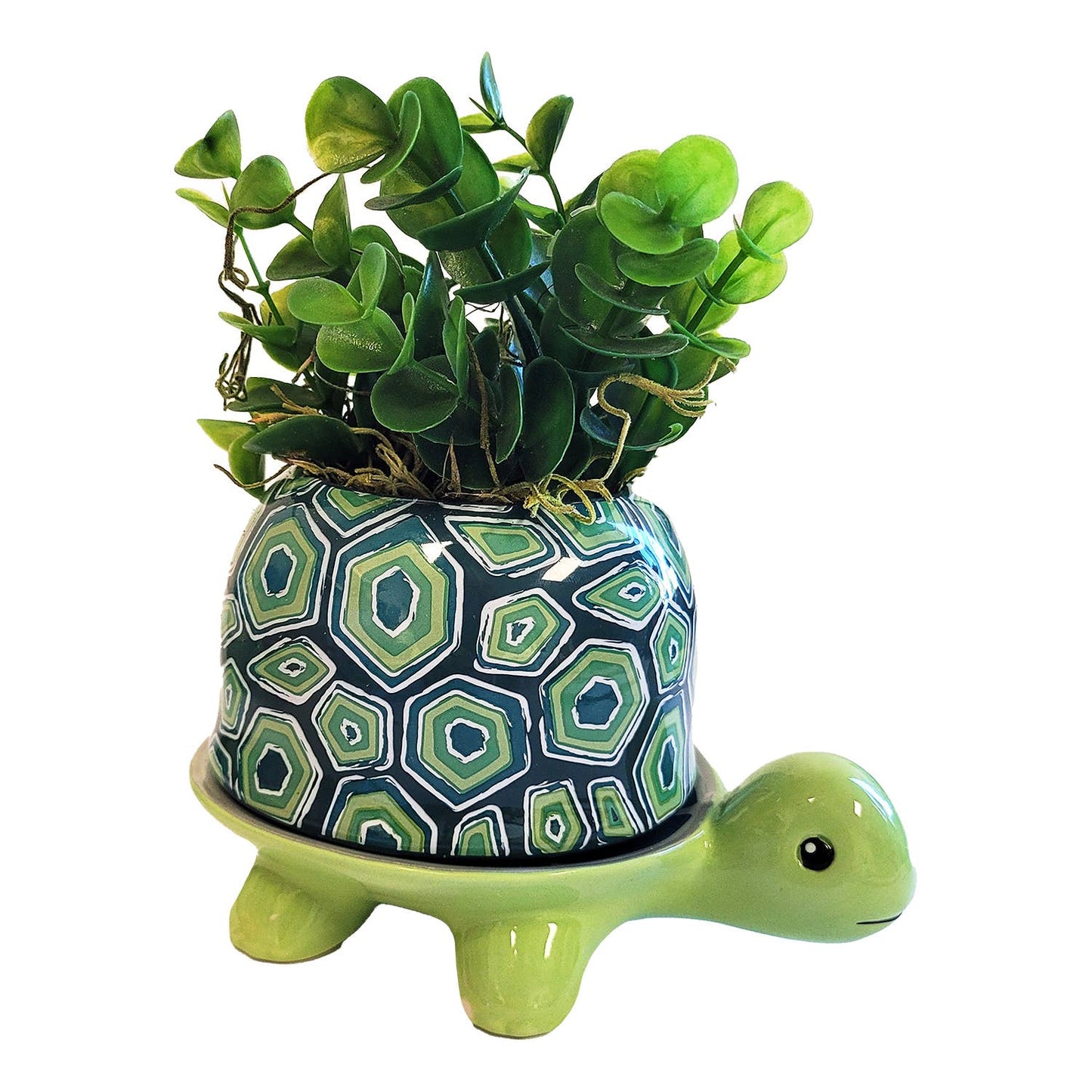 Turtle Footsie Planter - Ziya Blue