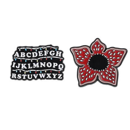Upside Down Pin Set - Stranger Things Theme - Ziya Blue