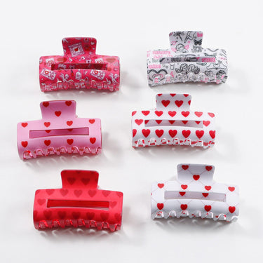 Valentines Hair Claw - Ziya Blue