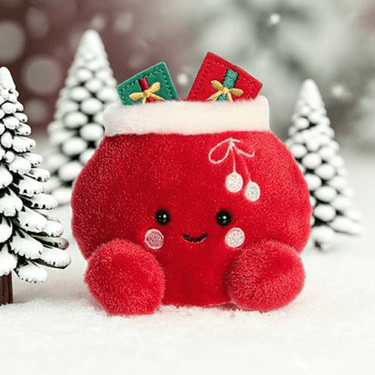 Velvet Santa Bag - Ziya Blue