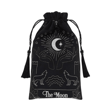 Velvet Tarot Drawstring Bag - Ziya Blue