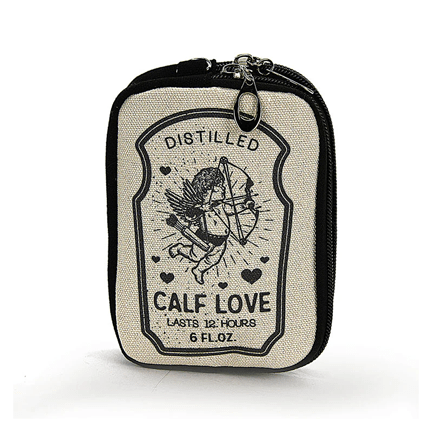 Vintage Print - Cupid Love Wristlet - Ziya Blue