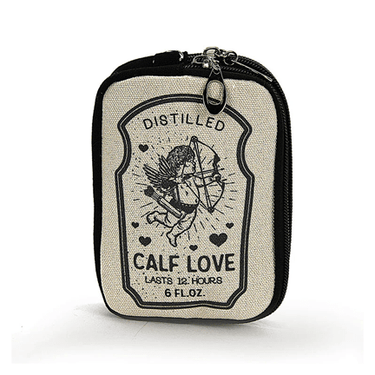 Vintage Print - Cupid Love Wristlet - Ziya Blue