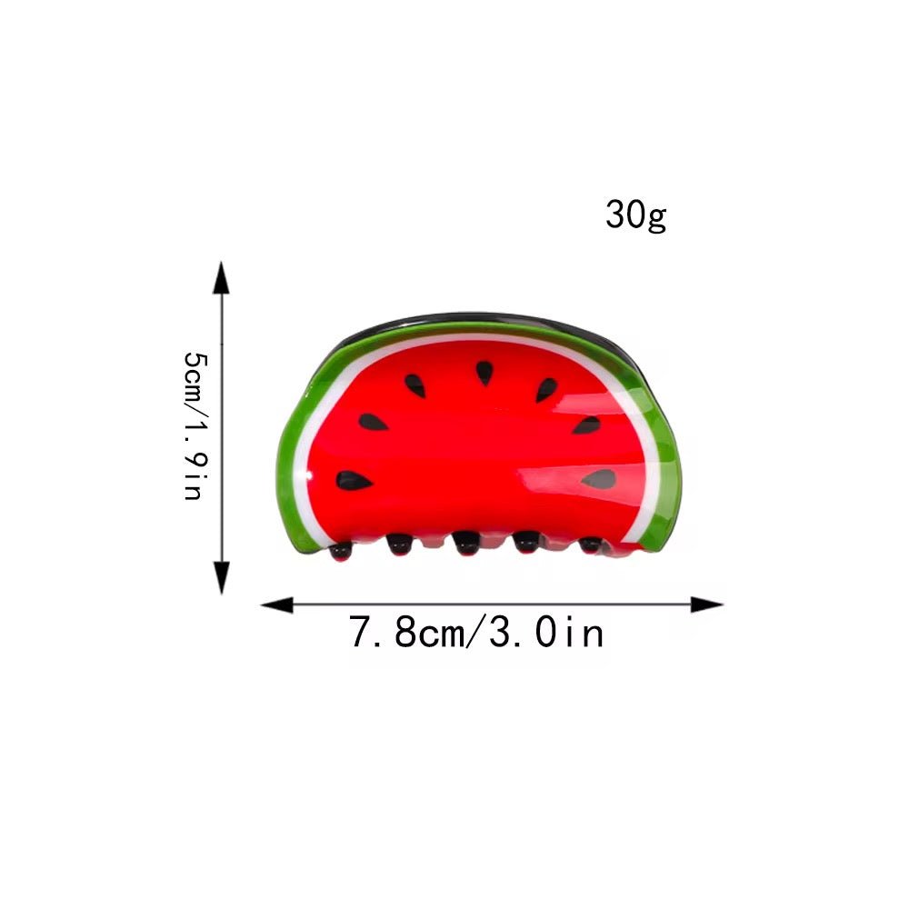 Watermelon Hair Claw - Ziya Blue