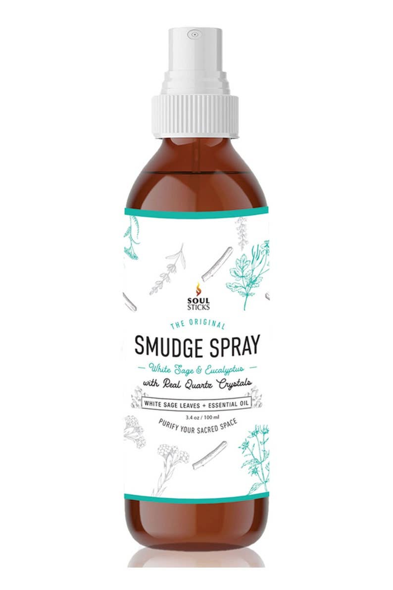 White Sage & Eucalyptus Smudge Spray (3.5 oz) 🌿✨ - Ziya Blue
