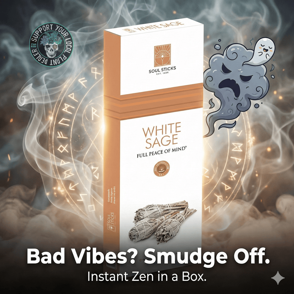 White Sage Premium Series Incense Sticks 🌿✨ - Ziya Blue