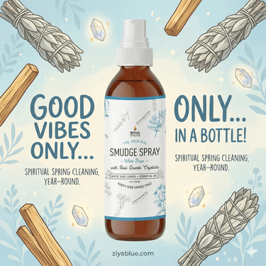 White Sage Smudge Spray (3.5 oz) 🌿✨ - Ziya Blue