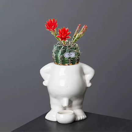 Peeing Body Drip Dry Planter