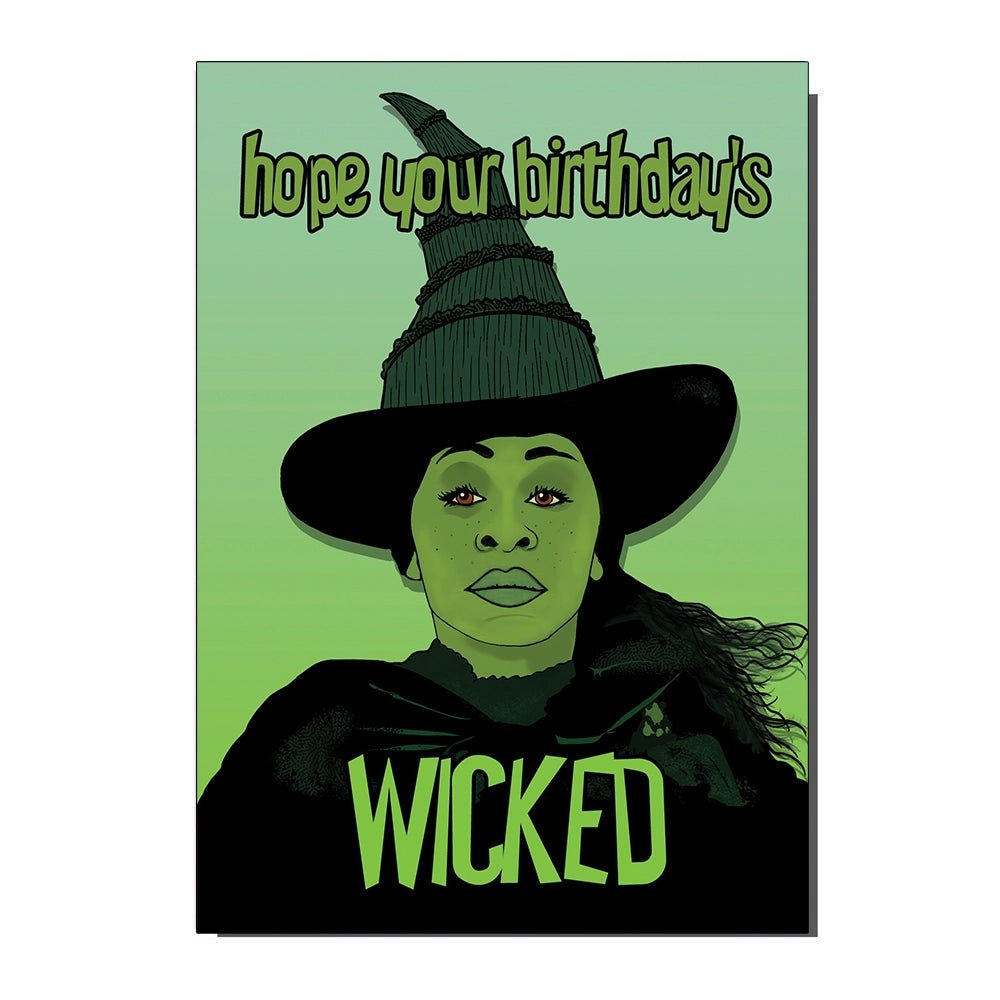 Wicked Witch Inspired Birthday Card - Ziya Blue