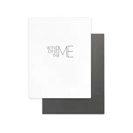 Wine Me Dine Me Card - Ziya Blue