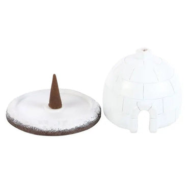 Winter Igloo Incense Cone Burner - Ziya Blue