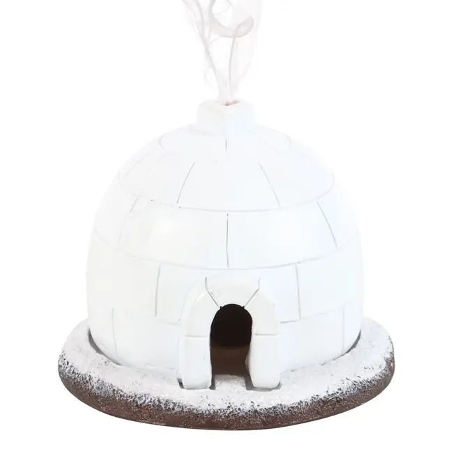 Winter Igloo Incense Cone Burner - Ziya Blue