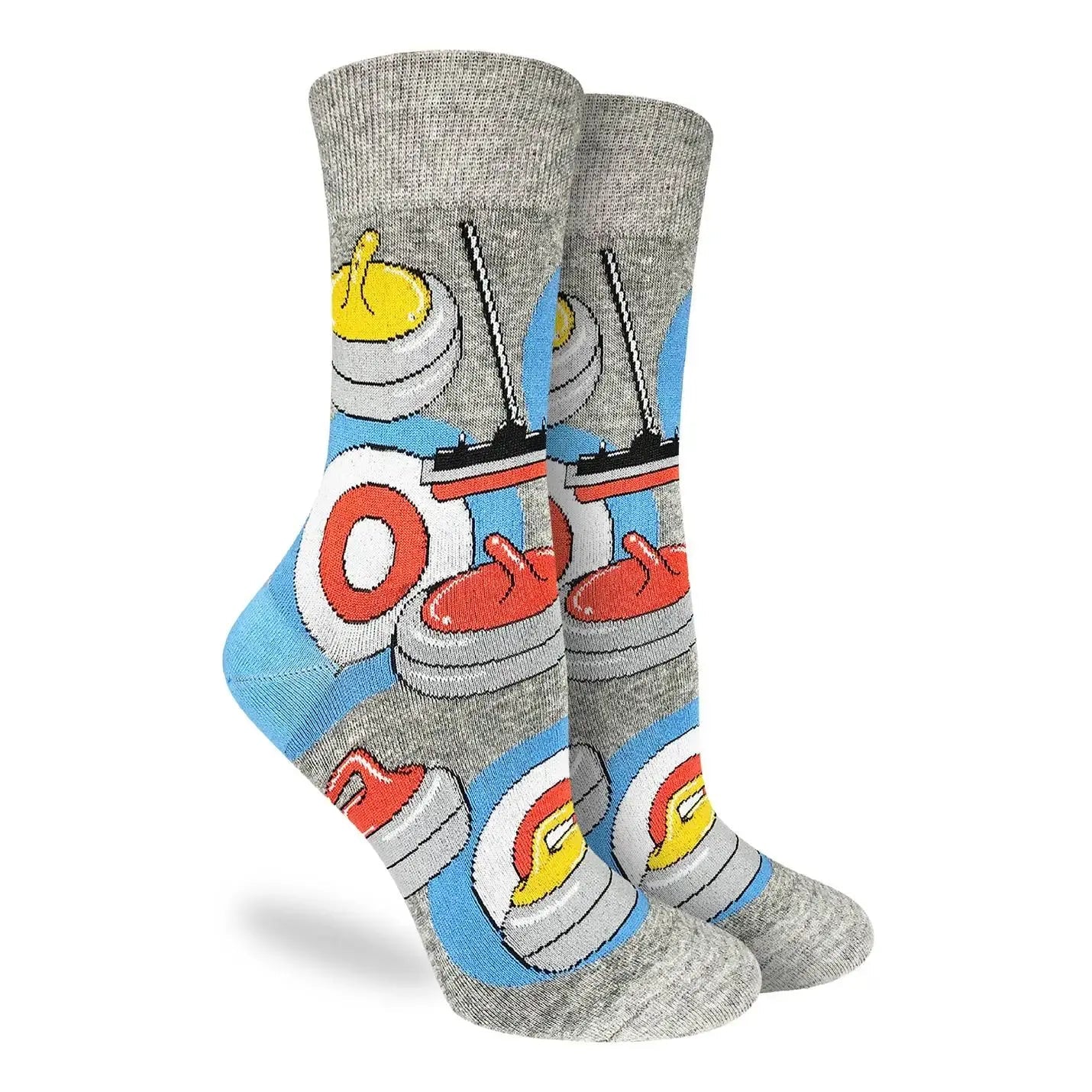 Women's Curling House Socks - Ziya Blue