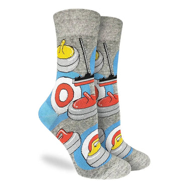 Women's Curling House Socks - Ziya Blue