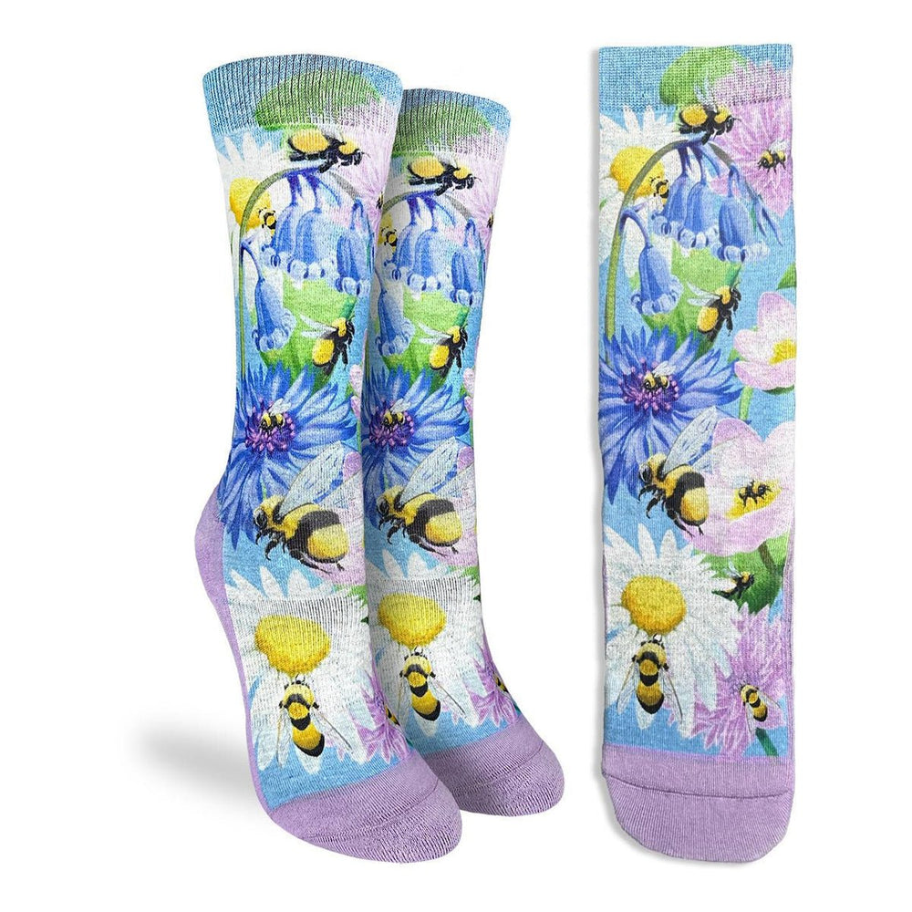 Women's Honey Bees Socks - Ziya Blue