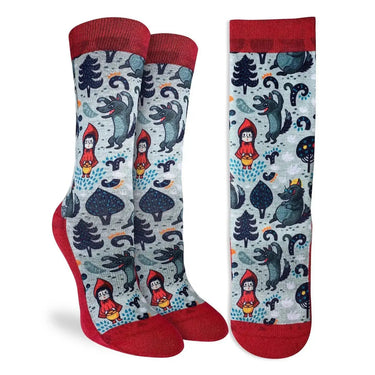 Women's Little Red Riding Hood Socks - Ziya Blue