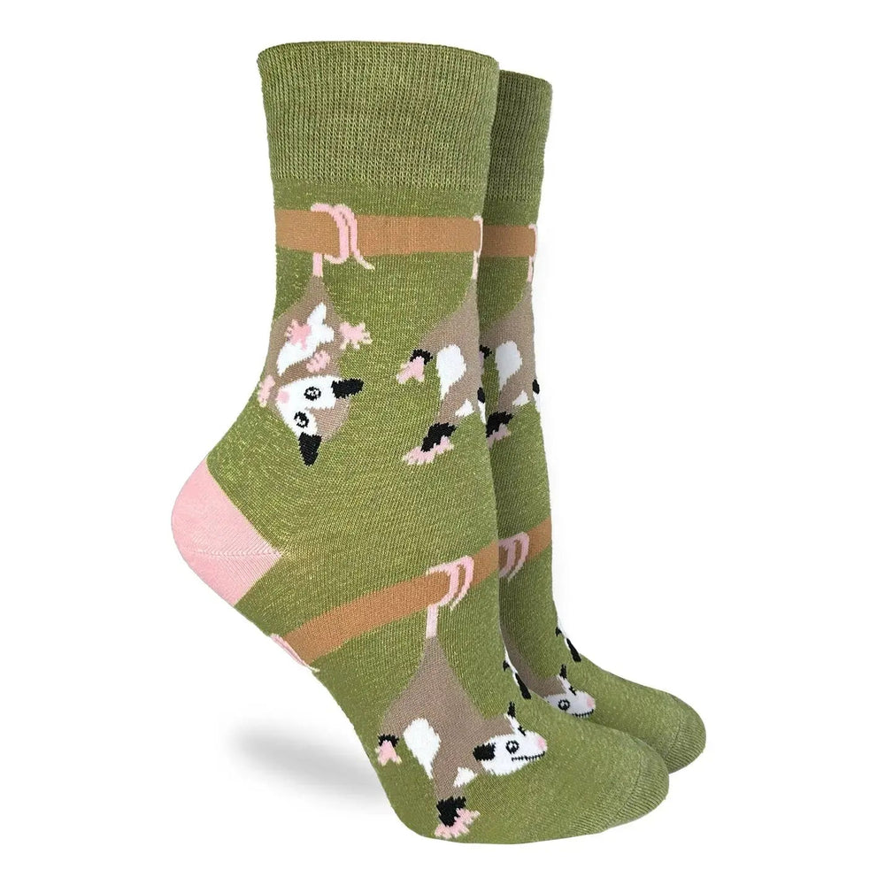 Women's Opossums Hanging Out Socks - Ziya Blue