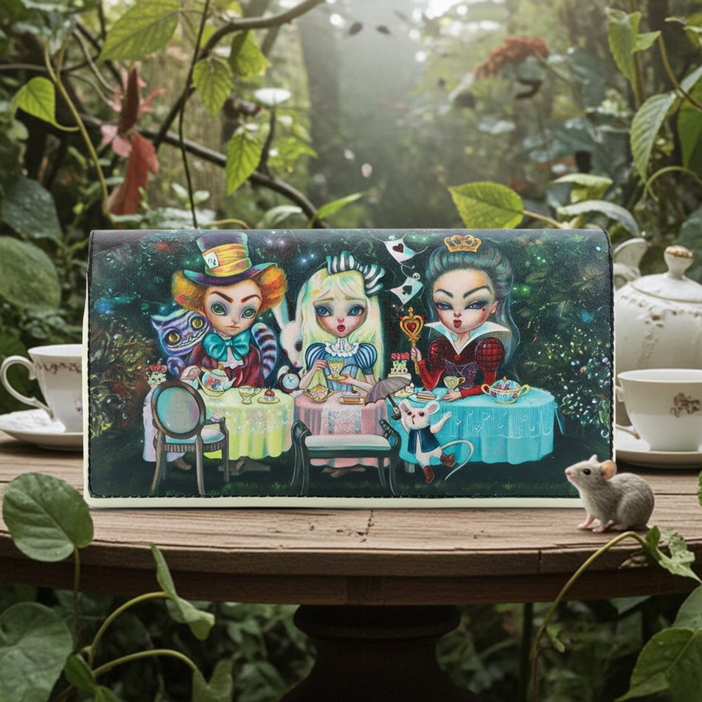 Wonderland Wallet: A Pocketful of Whimsy! 🐰✨ - Ziya Blue