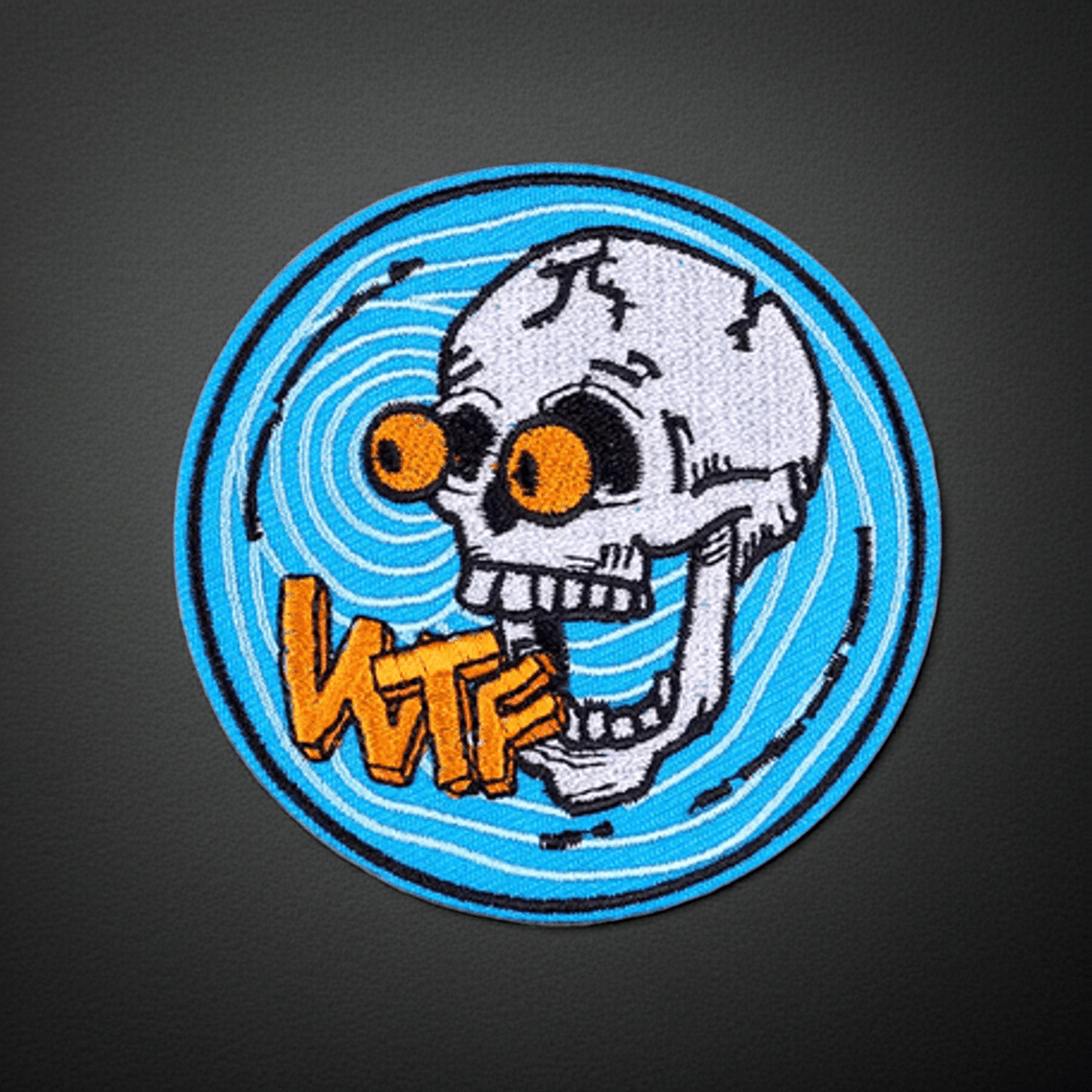 WTF Skull Patch - Ziya Blue