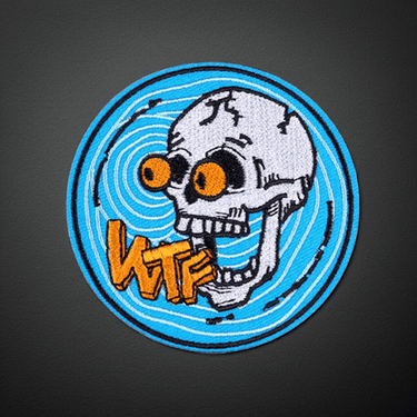 WTF Skull Patch - Ziya Blue