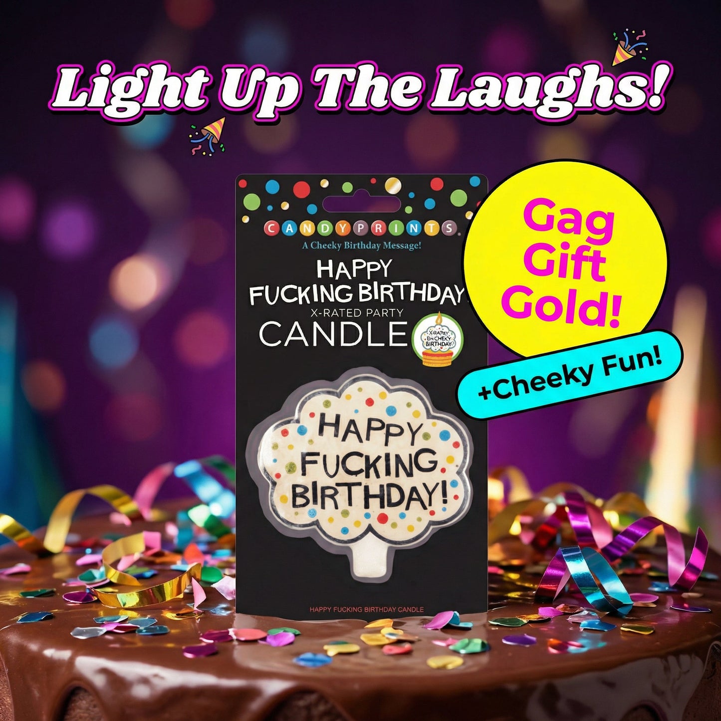 X - Rated Birthday Candle - Ziya Blue